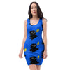 Godzilla Japanese Pattern Print Bodycon Dress-grizzshop