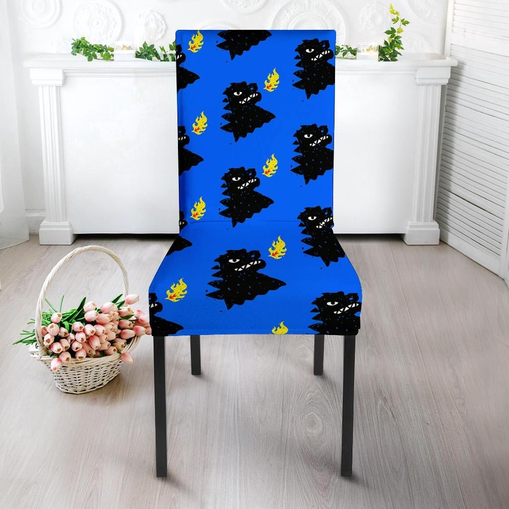 Godzilla Japanese Pattern Print Chair Cover-grizzshop