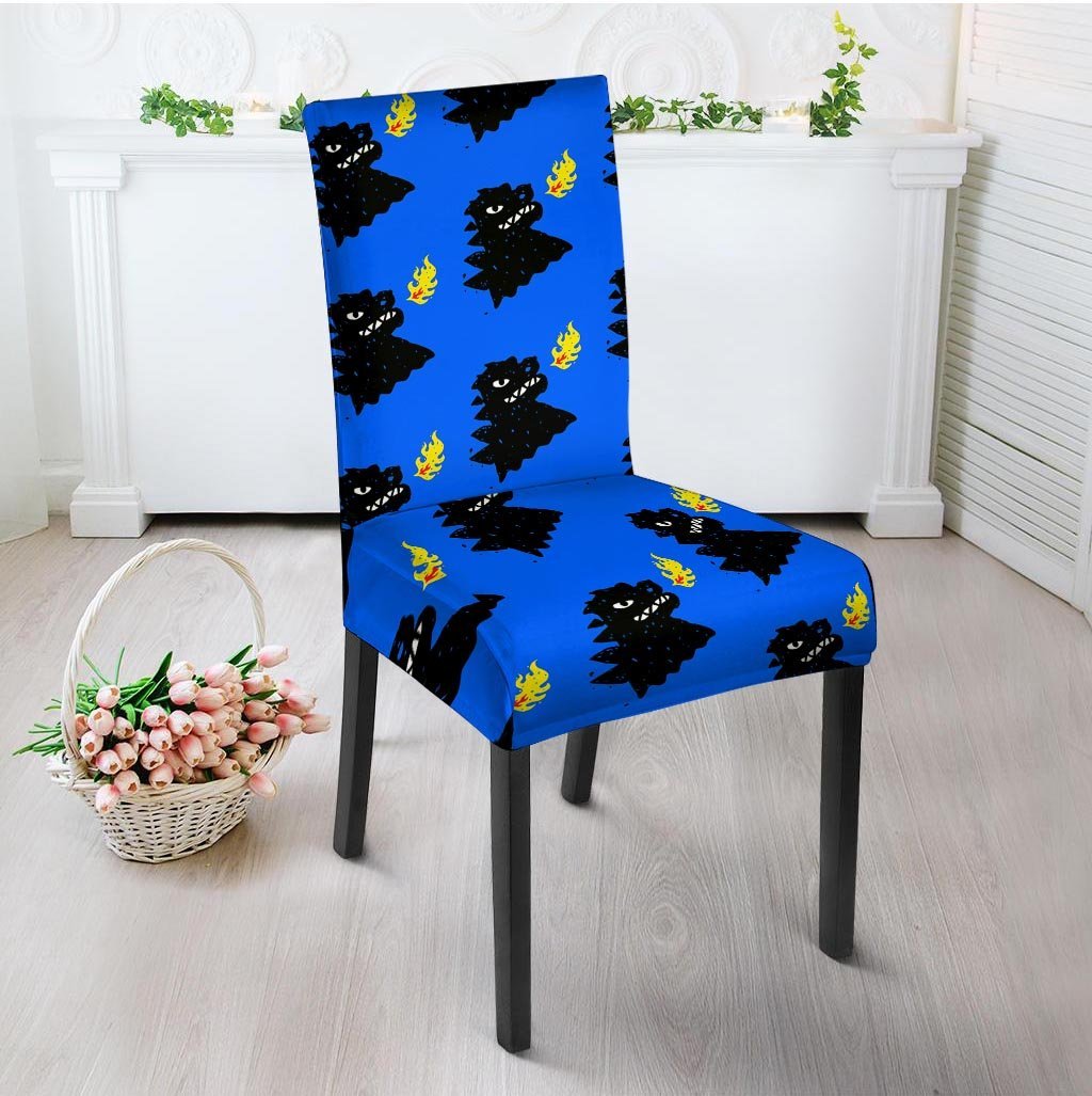 Godzilla Japanese Pattern Print Chair Cover-grizzshop