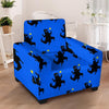 Godzilla Print Armchair Cover-grizzshop