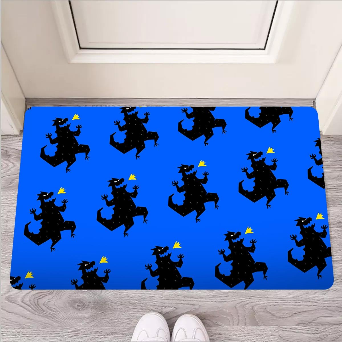 Godzilla Print Door Mat-grizzshop