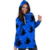 Godzilla Print Hoodie Dress-grizzshop