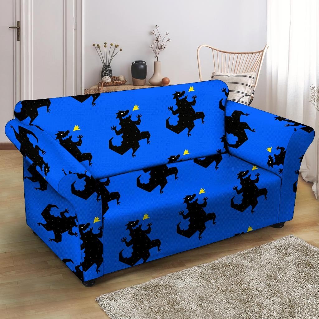 Godzilla Print Loveseat Cover-grizzshop