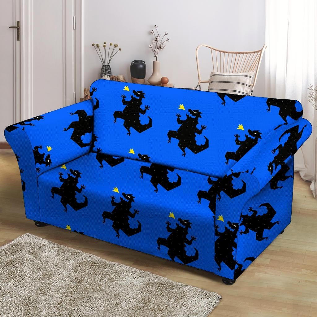 Godzilla Print Loveseat Cover-grizzshop