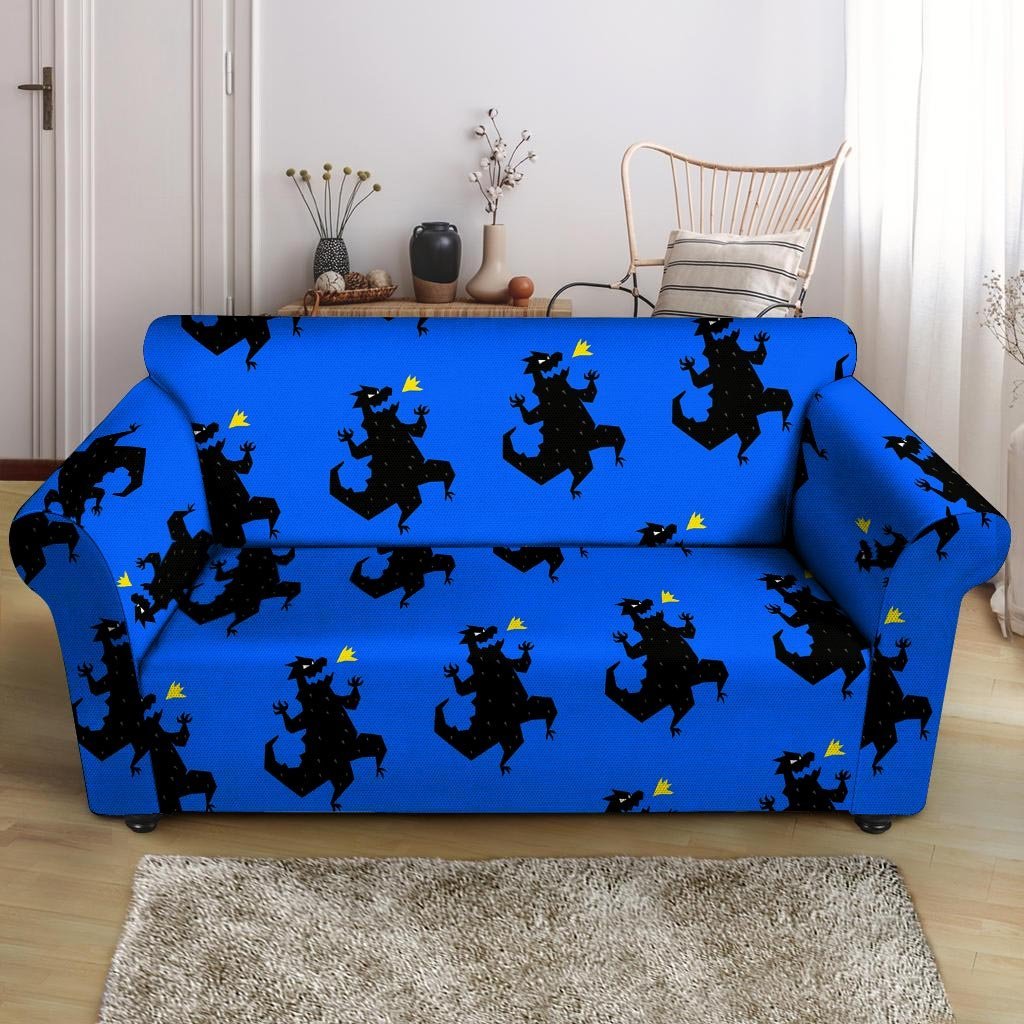 Godzilla Print Loveseat Cover-grizzshop