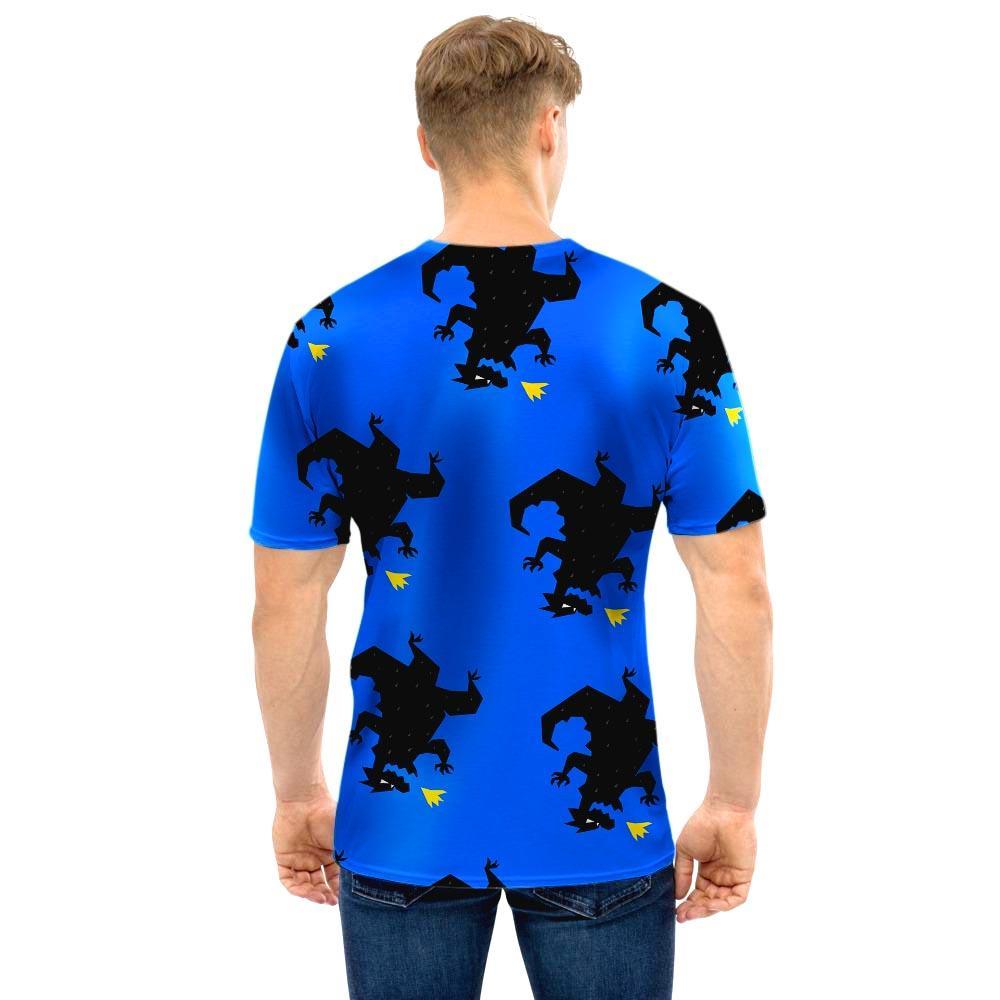 Godzilla Print Men T Shirt-grizzshop