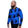 Godzilla Print Men's Bomber Jacket-grizzshop