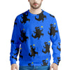 Godzilla Print Men's Sweatshirt-grizzshop