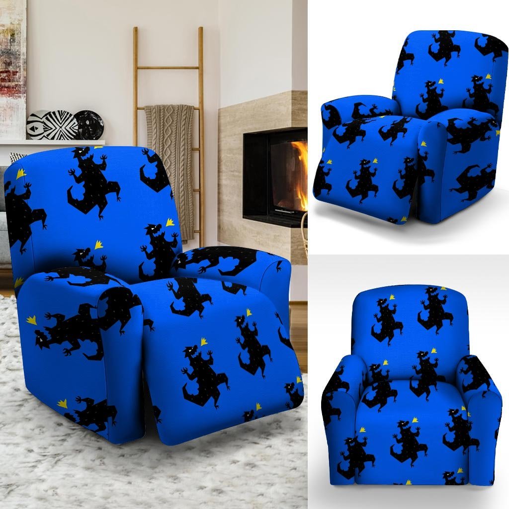 Godzilla Print Recliner Cover-grizzshop