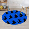 Godzilla Print Round Rug-grizzshop