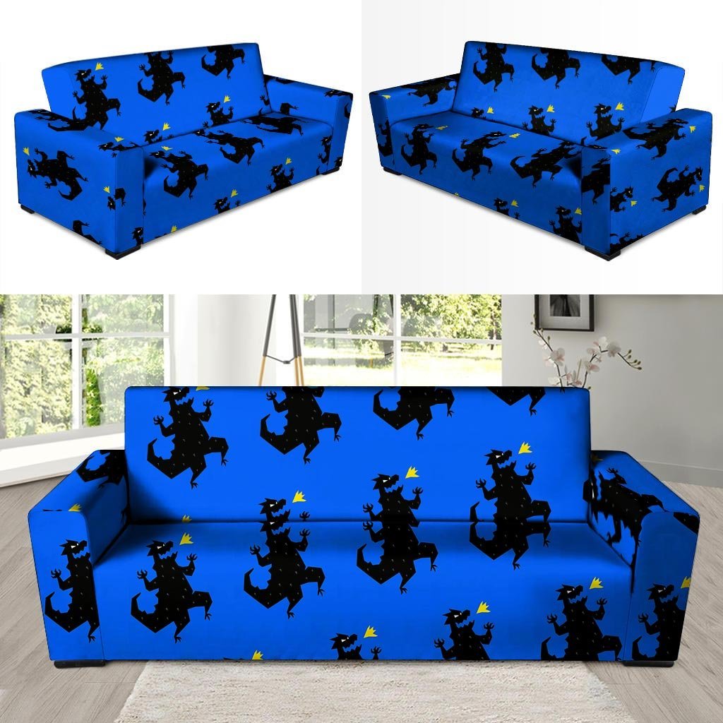 Godzilla Print Sofa Cover-grizzshop