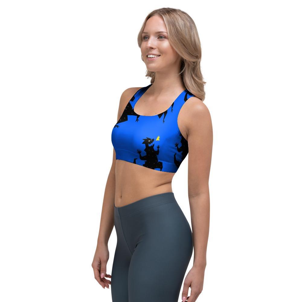 Godzilla Print Sports Bra-grizzshop