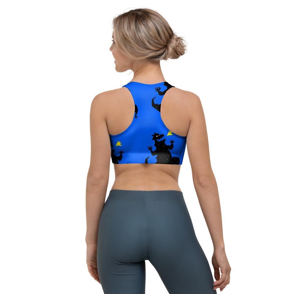 Godzilla Print Sports Bra-grizzshop