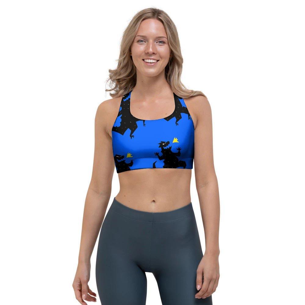 Godzilla Print Sports Bra-grizzshop