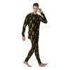 Gold And Black Egypt Ancient Mythology Print Pattern Men's Pajamas-grizzshop