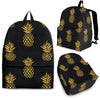 Gold Black Pineapple Pattern Backpack-grizzshop