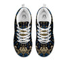 Gold Blue Paisley Bandana Print White Sneaker-grizzshop