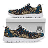 Gold Blue Paisley Bandana Print White Sneaker-grizzshop