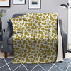 Gold Cow Print Pattern Blanket-grizzshop