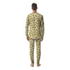 Gold Cow Print Pattern Men's Pajamas-grizzshop