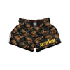 Gold Dragon Japanese Print Pattern Muay Thai Boxing Shorts-grizzshop