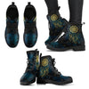 Gold Dream Catcher Women's Leather Boots-grizzshop