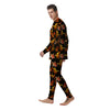 Gold Fish Drawing Print Pattern Men's Pajamas-grizzshop