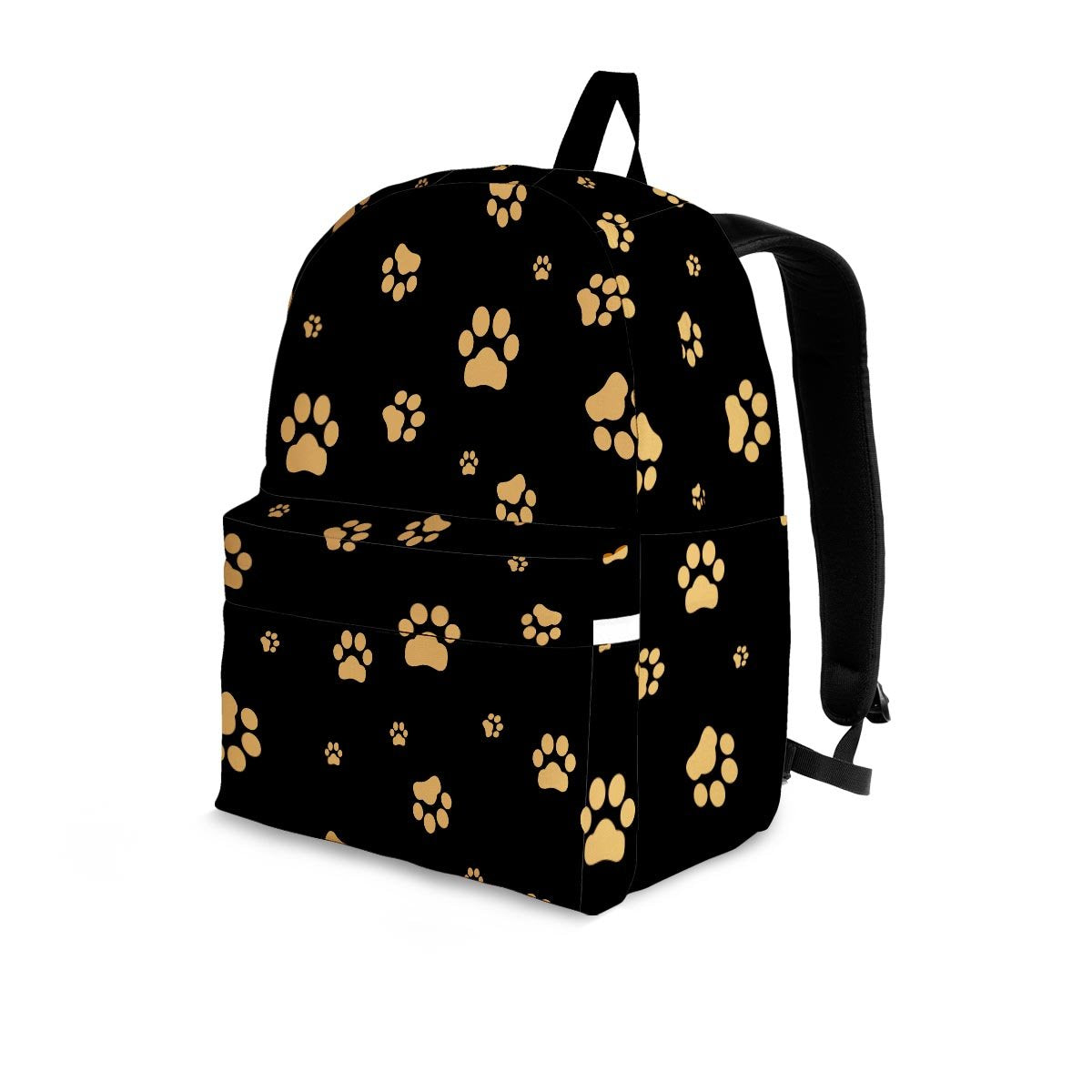 Gold Footprint Paw Backpack-grizzshop