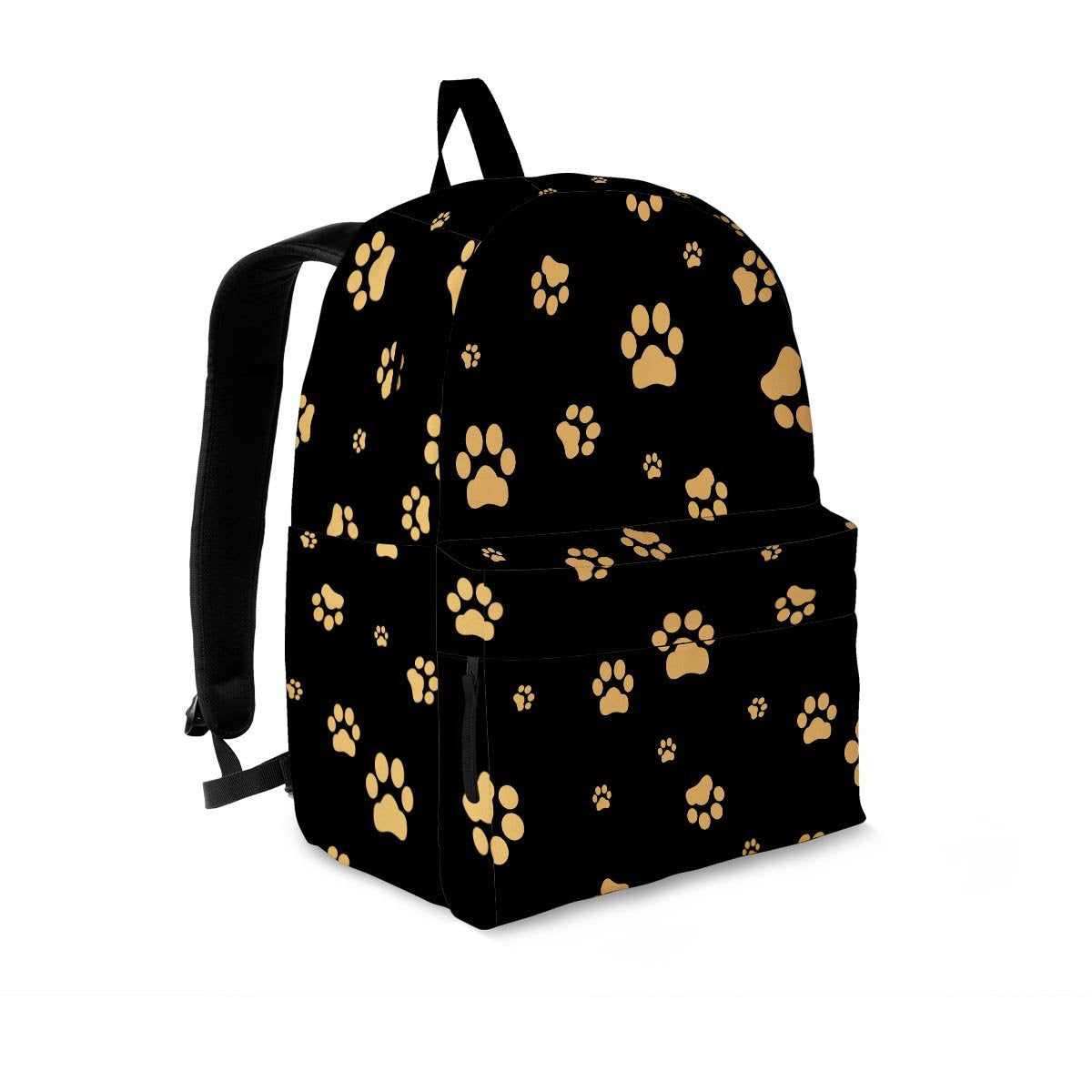 Gold Footprint Paw Backpack-grizzshop