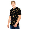 Gold Footprint Paw Men T Shirt-grizzshop