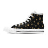 Gold Footprint Paw Men's High Top Shoes-grizzshop