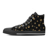 Gold Footprint Paw Men's High Top Shoes-grizzshop