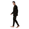 Gold Footprint Paw Men's Pajamas-grizzshop