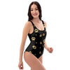 Gold Footprint Paw One Piece Swimsuite-grizzshop