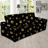 Gold Footprint Paw Sofa Cover-grizzshop