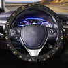 Gold Footprint Paw Steering Wheel Cover-grizzshop