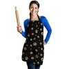 Gold Footprint Paw Women's Apron-grizzshop