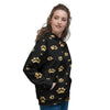 Gold Footprint Paw Women's Hoodie-grizzshop