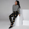 Gold Footprint Paw Women's Joggers-grizzshop