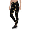 Gold Footprint Paw Women's Leggings-grizzshop