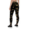 Gold Footprint Paw Women's Leggings-grizzshop