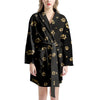 Gold Footprint Paw Women's Robe-grizzshop