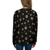 Gold Footprint Paw Women's Sweatshirt-grizzshop