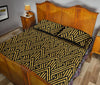 Load image into Gallery viewer, Gold Glitter Pattern Print Bed Set Quilt-grizzshop