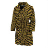 Gold Glitter Pattern Print Men Long Robe-grizzshop