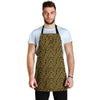 Gold Glitter Pattern Print Men's Apron-grizzshop