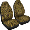 Gold Glitter Pattern Print Universal Fit Car Seat Covers-grizzshop