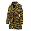 Gold Glitter Pattern Print Women Long Robe-grizzshop