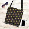 Gold Glitter Star Pattern Print Crossbody bags-grizzshop