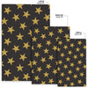 Gold Glitter Star Pattern Print Floor Mat-grizzshop